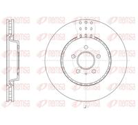 2x Disque de frein Essieu avant ventilé 61493.10 REMSA pour AUDI A7 Sportback Q5