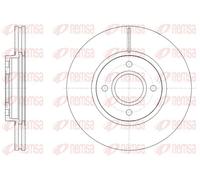2x Disque de frein REMSA 61502.10 convient pour FORD