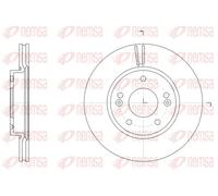 2x Disque de frein Essieu avant ventilé 61507.10 REMSA pour HYUNDAI i30