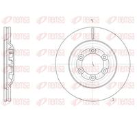 2x Disque de frein Essieu avant ventilé 61510.10 REMSA pour ISUZU D-MAX II