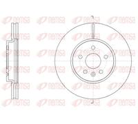 2x Disque de frein REMSA 61534.10 convient pour VAUXHALL OPEL