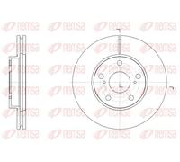 2x Disque de frein Essieu avant ventilé 61539.10 REMSA