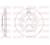 2x Disque de frein Essieu avant ventilé 61553.10 REMSA pour DODGE MITSUBISHI