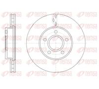 2x Disque de frein Essieu avant ventilé 61560.10 REMSA pour FORD FOCUS III