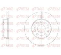 2x Disque de frein Essieu avant ventilé 61586.10 REMSA pour AUDI A3 Limousine A3