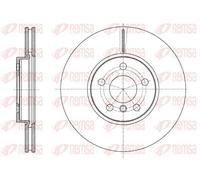 2x Disque de frein Essieu avant ventilé 61596.10 REMSA pour BMW 2 Active Tourer