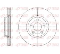 REMSA 2X Disque De Frein Avant Ø300Mm Ventilé Pour Ford S-Max Galaxy