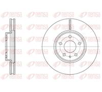 2x Disque de frein Essieu avant ventilé 61605.10 REMSA pour FORD