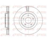 2x Disque de frein Essieu avant ventilé 61622.10 REMSA pour NISSAN X-TRAIL III