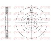 2x Disque de frein Essieu avant ventilé 61667.10 REMSA pour CITROËN DS3
