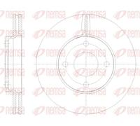2x Disque de frein Essieu avant ventilé 61778.10 REMSA pour FORD FIESTA VII