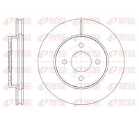 2x Disque de frein Essieu avant ventilé 61850.10 REMSA pour NISSAN MICRA III