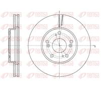 2x Disque de frein Essieu avant ventilé 62107.10 REMSA