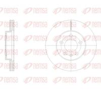 2x Disque de frein Essieu avant ventilé 62119.10 REMSA pour SEAT VW