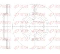 2x Disque de frein Essieu avant ventilé 62120.10 REMSA pour SUZUKI BALENO