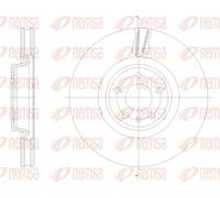 2x Disque de frein Essieu avant ventilé 62133.10 REMSA