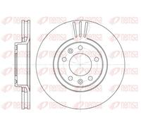 2x Disque de frein Essieu avant ventilé 6307.10 REMSA pour CITROËN PEUGEOT