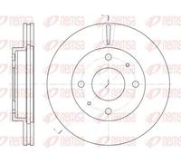 2x Disque de frein Essieu avant ventilé 6376.10 REMSA pour HYUNDAI SONATA II