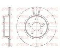 2x Disque de frein Essieu avant ventilé 6397.10 REMSA pour SUBARU LEGACY I SVX
