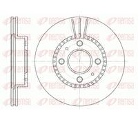 2x Disque de frein Essieu avant ventilé 6430.10 REMSA pour NISSAN ALMERA I