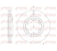 2x Disque de frein Essieu avant ventilé 6466.10 REMSA pour NISSAN FORD