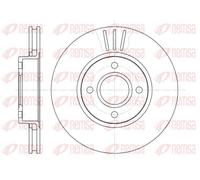 2x Disque de frein Essieu avant ventilé 6469.10 REMSA pour FORD AC