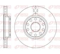 2x Disque de frein Essieu avant ventilé 6479.10 REMSA pour ALFA ROMEO LANCIA