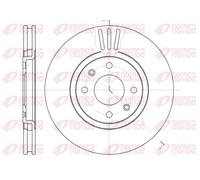 2x Disque de frein Essieu avant ventilé 6486.10 REMSA pour CITROËN PEUGEOT