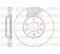 2x Disque de frein Essieu avant ventilé 6494.10 REMSA pour OPEL MITSUBISHI SAAB