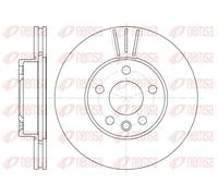 2x Disque de frein Essieu avant ventilé 6496.10 REMSA pour VW FORD SEAT