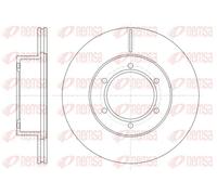 REMSA 2X Disque De Frein Ø289Mm Avant Ventilé Pour VW Taro Hilux VI Pick-Up 2.5