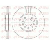 2x Disque de frein REMSA 6544.10 convient pour SEAT SKODA VW VAG AUDI