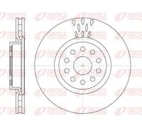 REMSA 2x Disque de Frein Avant Ø310 MM Ventilé pour Alfa Romeo 166 936_3.0 V6
