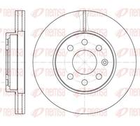 2x Disque de frein Essieu avant ventilé 6573.10 REMSA pour DAEWOO NUBIRA Wagon