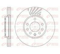 2x Disque de frein Essieu avant ventilé 6584.10 REMSA pour OPEL RENAULT