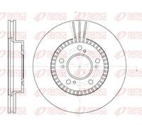 2x Disque de frein Essieu avant ventilé 6586.10 REMSA pour HONDA LEGEND II HR-V