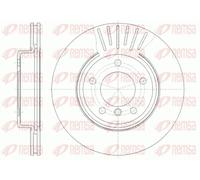 2x Disque de frein Essieu avant ventilé 6589.10 REMSA pour BMW 3 3 Coupé