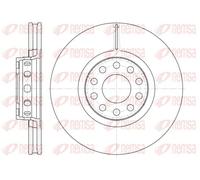 2x Disque de frein REMSA 6592.10 convient pour VW AUDI