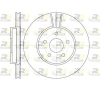 2x Disque de frein Essieu avant ventilé 6607.10 ROADHOUSE pour FORD JAGUAR