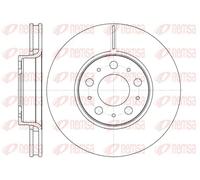 2x Disque de frein Essieu avant ventilé 6619.10 REMSA pour VOLVO S70 V70 I S80 I