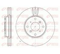 2x Disque de frein Essieu avant ventilé 6641.10 REMSA pour HONDA ACCORD VI
