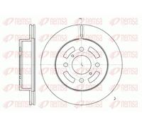 2x Disque de frein Essieu avant ventilé 6642.10 REMSA pour OPEL SUZUKI
