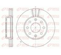 2x Disque de frein Essieu avant ventilé 6655.10 REMSA pour CHEVROLET DAEWOO