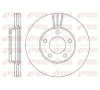 2x Disque de frein Essieu avant ventilé 6671.10 REMSA pour MAZDA 3 5