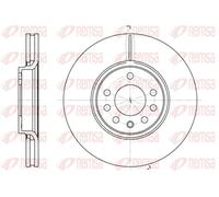2x Disque de frein Essieu avant ventilé 6687.10 REMSA pour SAAB OPEL CADILLAC