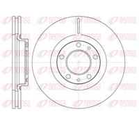 2x Disque de frein Essieu avant ventilé 6693.10 REMSA pour PEUGEOT 407 607