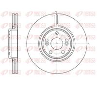 2x Disque de frein Essieu avant ventilé 6694.10 REMSA pour RENAULT LAGUNA II