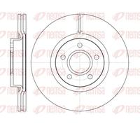 2x Disque de frein Essieu avant ventilé 6711.10 REMSA pour LAND ROVER VOLVO FORD