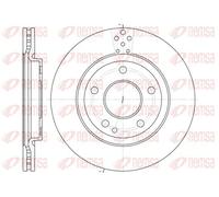 2x Disque de frein Essieu avant ventilé 6748.10 REMSA pour MERCEDES-BENZ VANEO