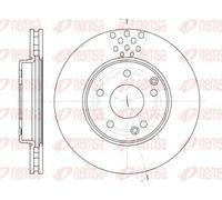 2x Disque de frein REMSA 6751.10 convient pour VW MERCEDES-BENZ